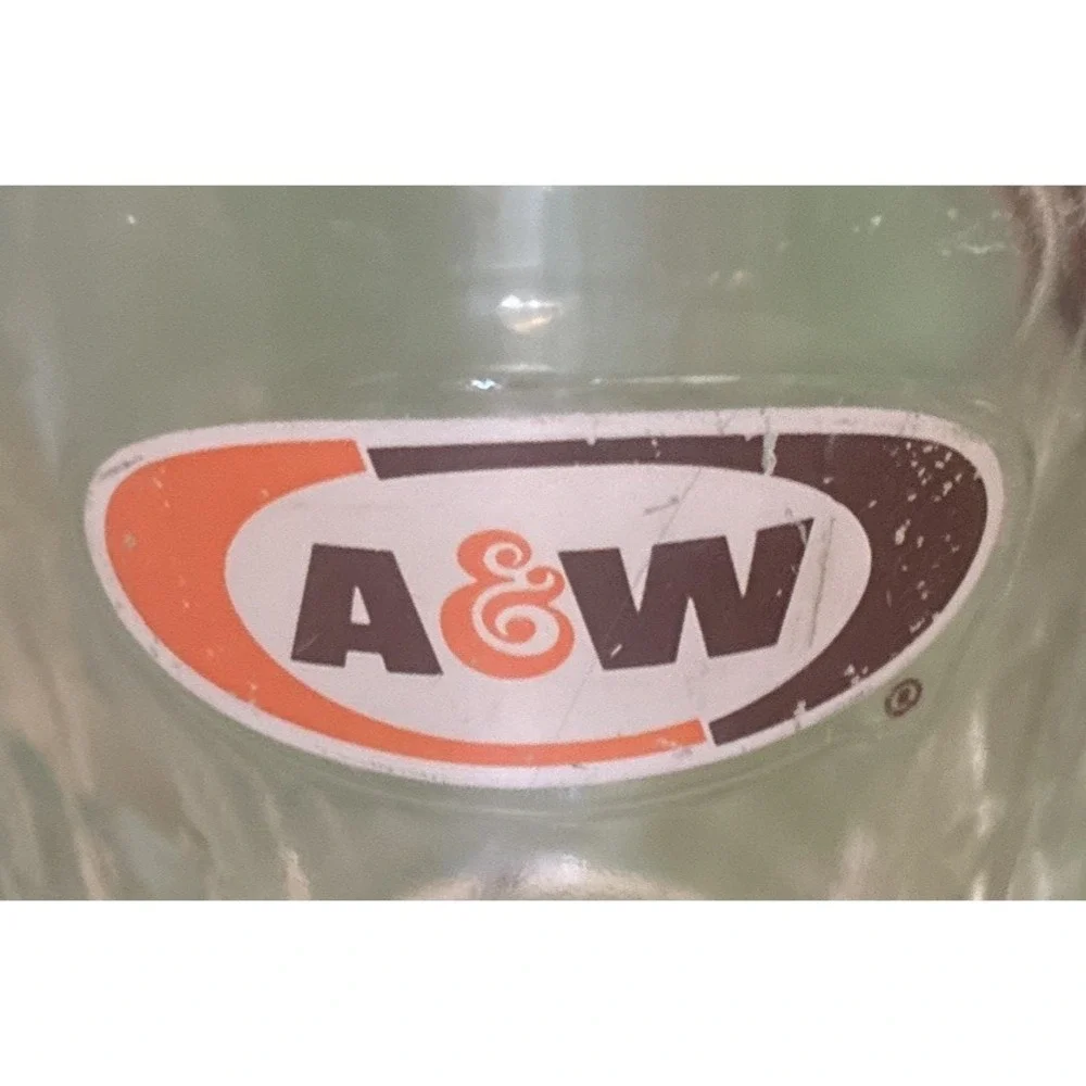 Vintage‎ A & W Mug Root Beer Glass Heavy 6